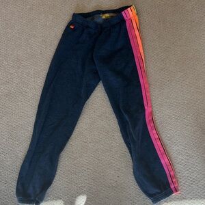 Aviator Nation Rainbow Stripe Sweatpants
